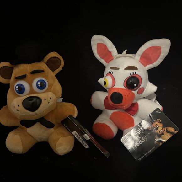 Five Nights at Freddy's FNAF 8” Freddy Fazbear & Funtime Foxy Plush 2018 W Tags - Picture 5 of 5